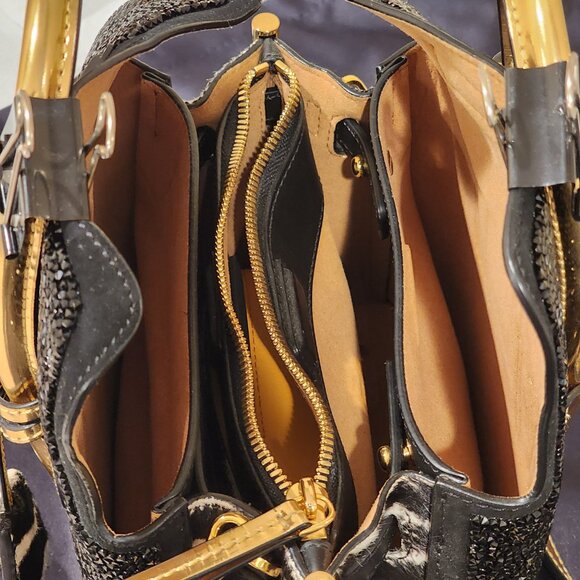 Brand New!! MCM: Mini Embellished “Milla” Special Black bag - Picture 4 of 13